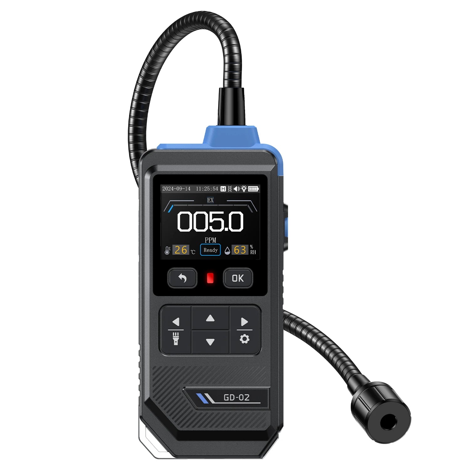 FNIRSI® GD-02 Rilevatore Portatile di Gas Combustibili Schermo a Colori Monitor Metano Propano Isobutano