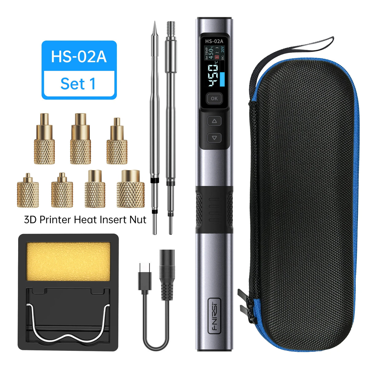 Kit de tuerca de calor interno para soldador FNIRSI® HS-02A para impresora 3D