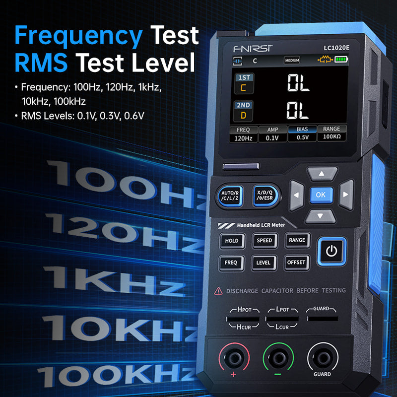 FNIRSI® LC1020E Hochpräziser Handheld Digitaler Brücken LCR ESR Tester