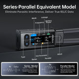FNIRSI® LCR-ST2 100K LCR ESR Meter 2-in-1 Digital Tweezers Bridge