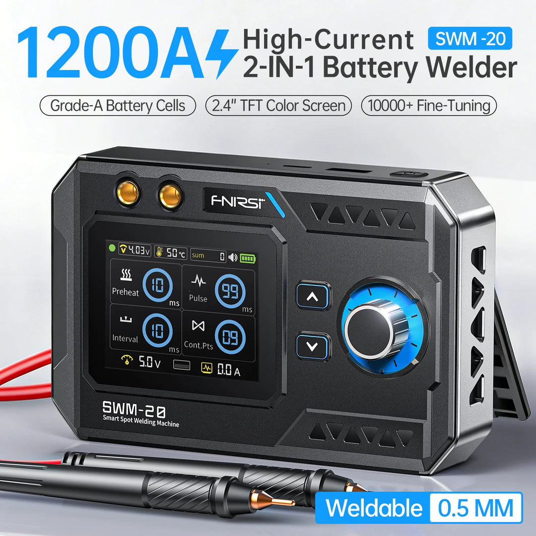 UMFウエダ　Super Pulser II CFII-7540 FNIRSI SWM-20 1200A Spot Welder | Dual Pulse Portable