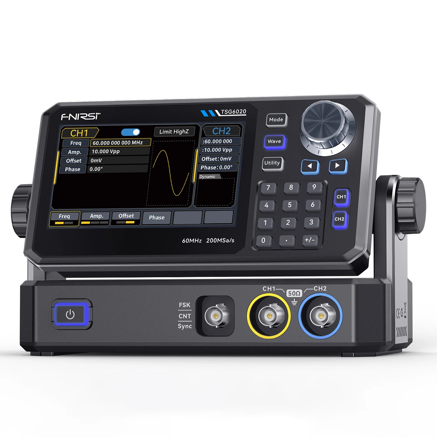 Generatore di Segnali Funzione FNIRSI® TSG6020/TSG3020 2CH 200MSa/s