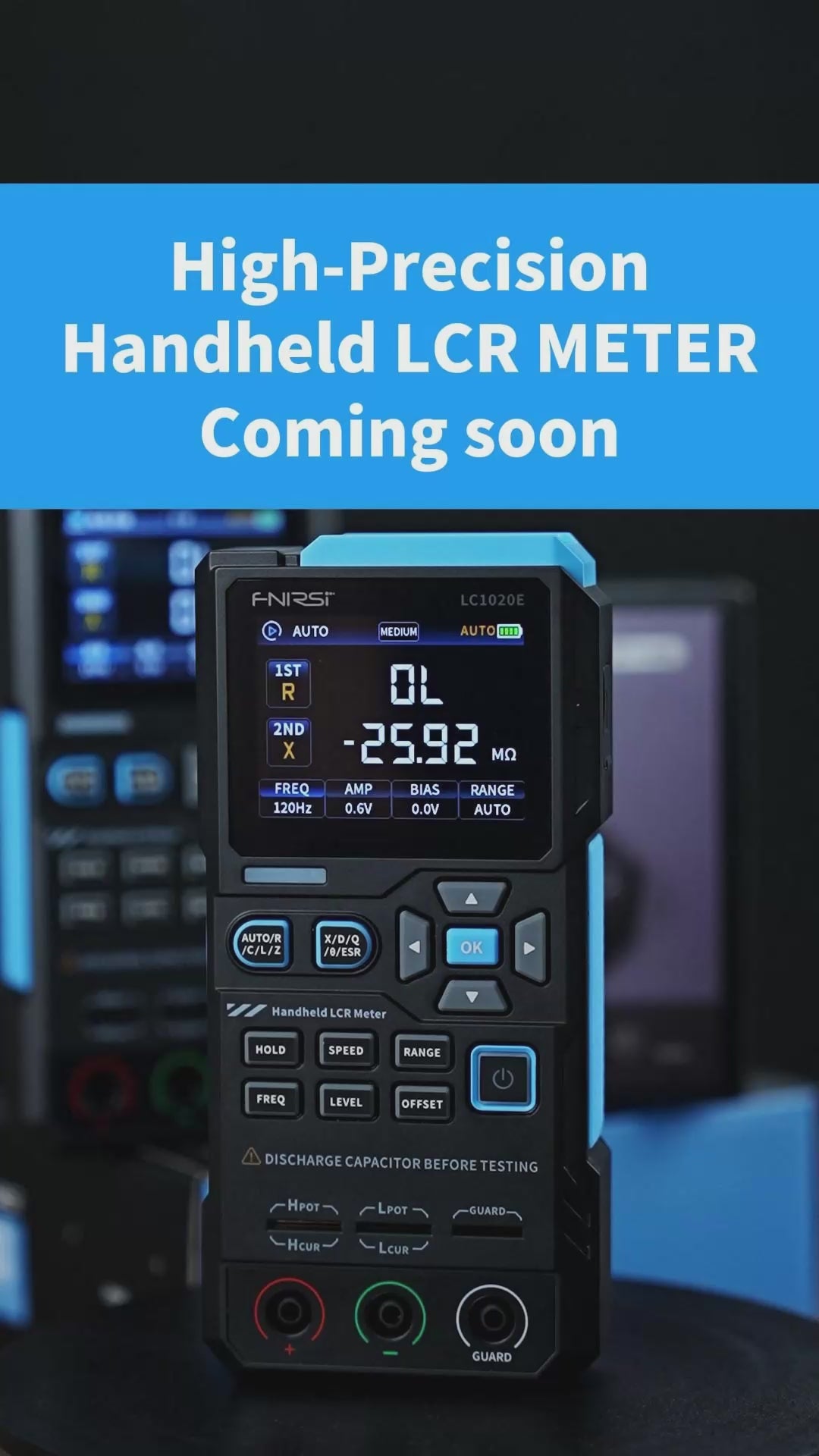 FNIRSI LC1020E High-Precision L/C/ESR Meter for Components